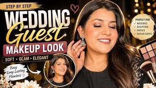  Soft Glam + Traditional Touch = Perfect Wedding Guest Look ✨🖤 screenshot 1