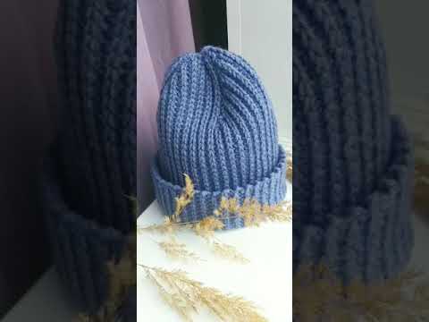 Шапка Бини крючком