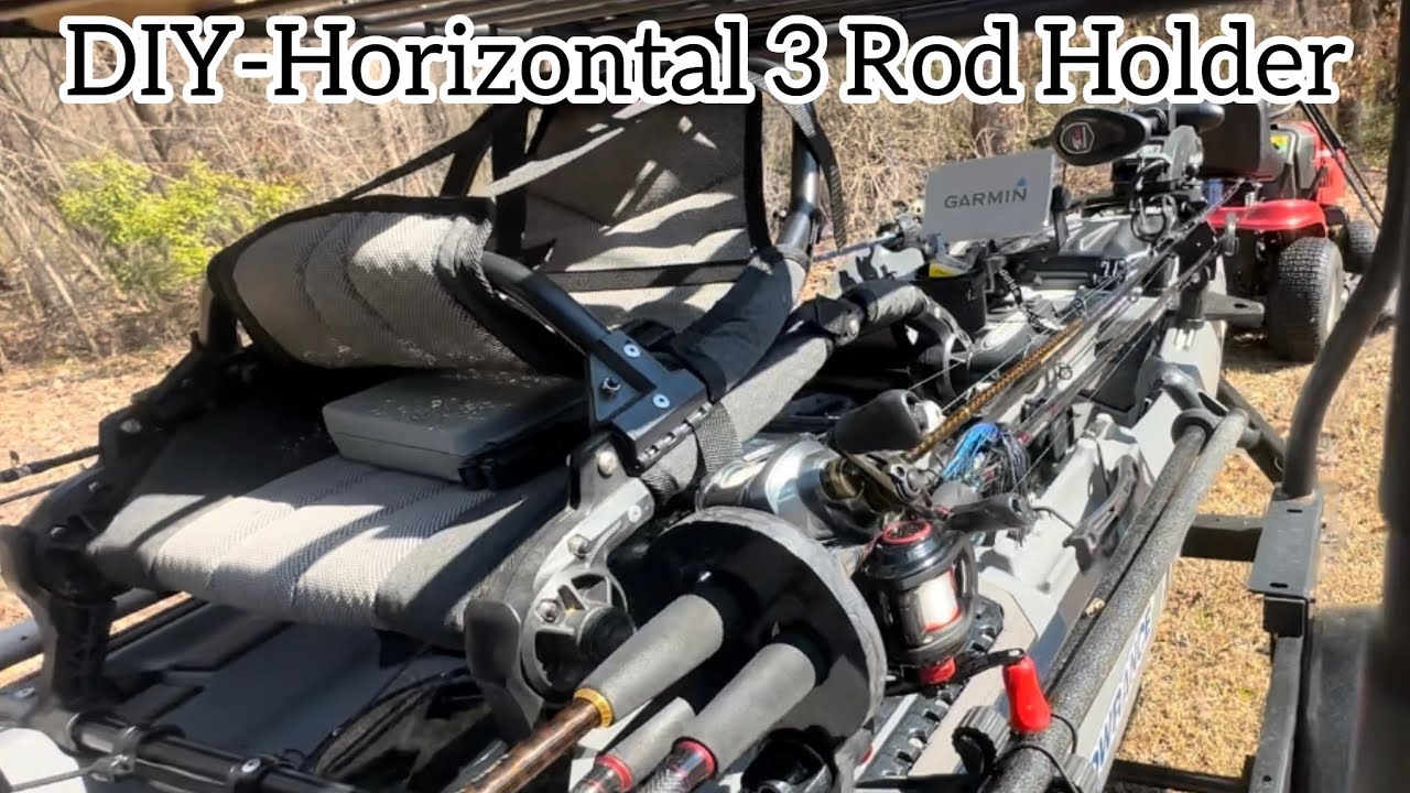 4 Rod Gunwale Mount Rod Holder With Bungee