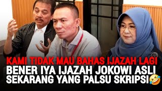 ROY SURYO CS TIDAK MAU BAHAS IJAZAH LAGI🤣 IJAZAH JOKOWI SAH ASLI, KATANYA SEKARANG YG PALSU SKRIPSI🤣