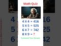 Do you have a brain like Albert Einstein? | Math Quiz | Test Your IQ | Brain Test | #shorts