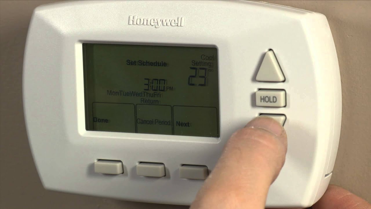 How To - Program a Programmable Thermostat - YouTube