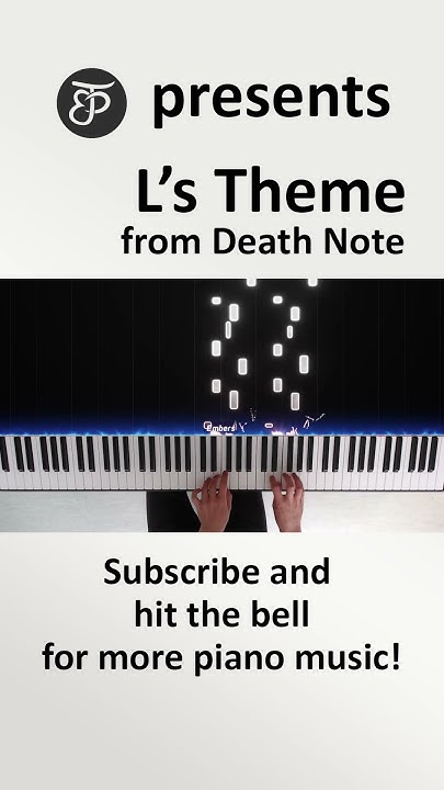 How To Play Death Note On Piano L's Theme (from Death Note) | Piano Cover & Tutorial #shorts - YouTube