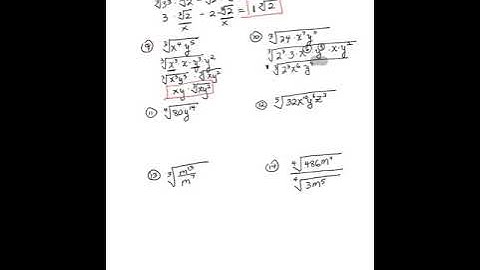 Radicals with different indices