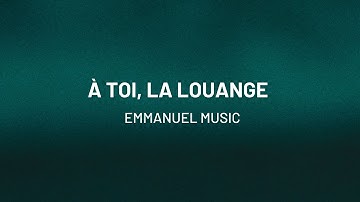 Thumbnail of À toi, la louange (Te Deum)  |  Emmanuel Music