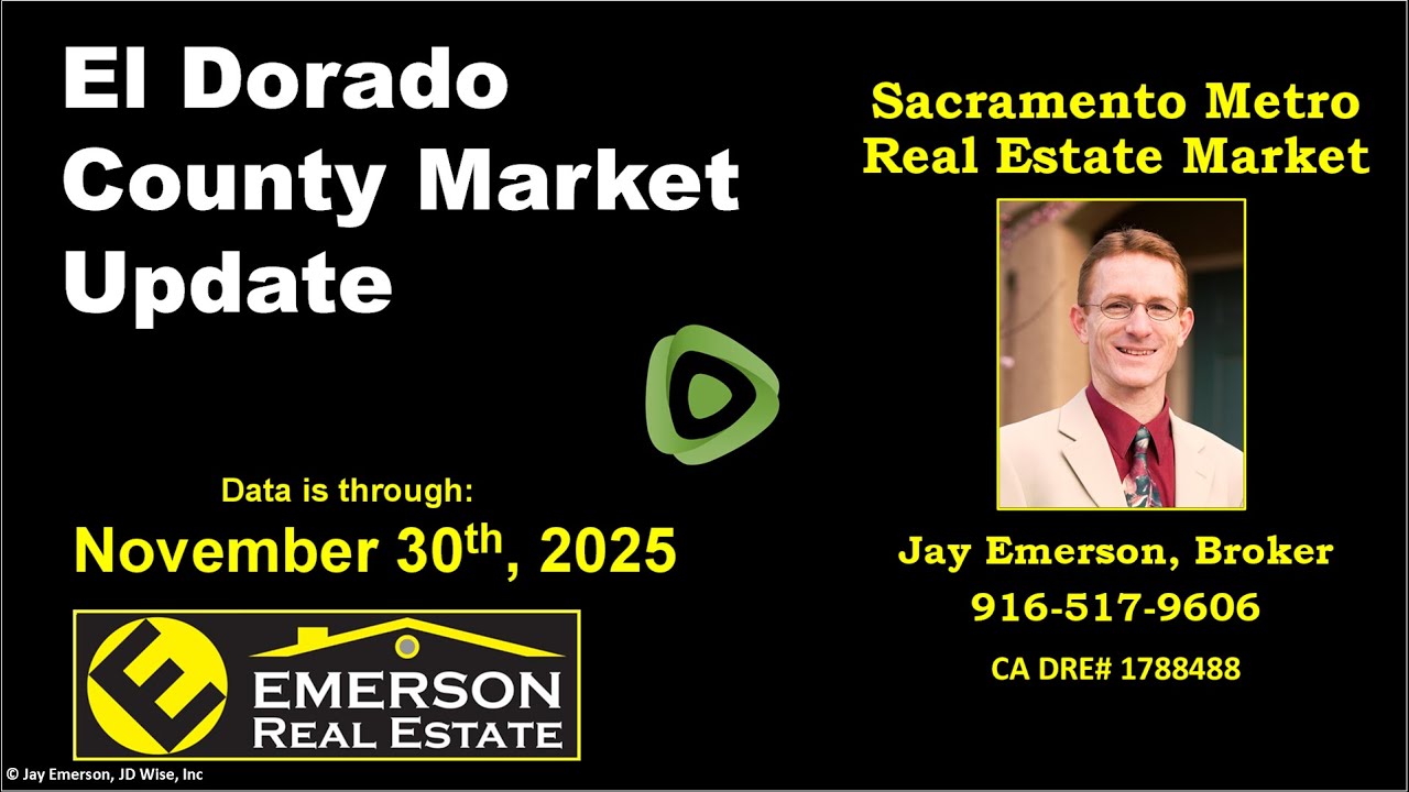 El Dorado County Real Estate Market Update YouTube 