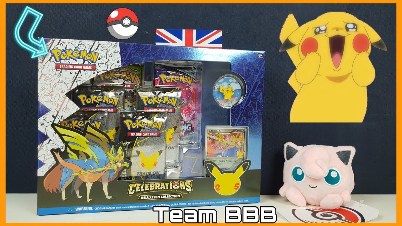 pokemon trading card game celebrations deluxe pin collection Case Box Set Zacian – Toy Cabal school Ability) that makes sure damage from Zacian LV.X’s attacks isn’t affected by any effects on your opponent’s Active Pokémon Pokémon First Partners Series 2!
