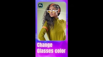 How to change glasses color in Photoshop #shorts #photoshoptutorial #photoediting