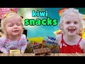 Americans try kiwi snacks