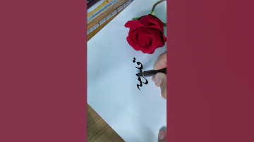Qulzama Hamza Name S Calligraphy Video Calligraphy Calligrapher Art Nameart Viral Foryoupage 