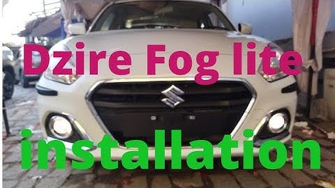 Dzire fog lite fitting | Dzire fog lamp installation..#dzire