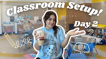 Classroom Setup Day 2 | Pre-K Library + Bulletin Board Prep