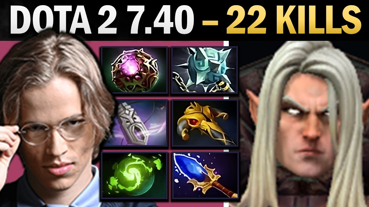 Invoker Easy Mid with 22 Kills and Dread - Dota 2 Gameplay