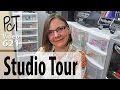 Polymer clay tutor studio tour  organized zones