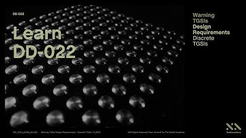 What are the Design Requirements of Discrete Warning TGSIs? - (Tactiles)