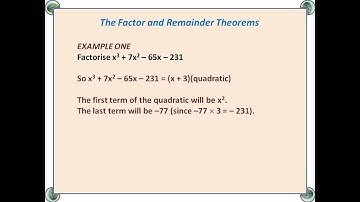 C2 Factor and Remainder Theorems