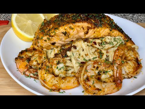 CAJUN SHRIMP AND SALMON PASTA||HOW TO|| ALFREDO PASTA RECIPE|| ALFREDO FROM SCRATCH