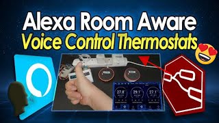 Alexa and Node-Red Room Aware Thermostat control Profile
