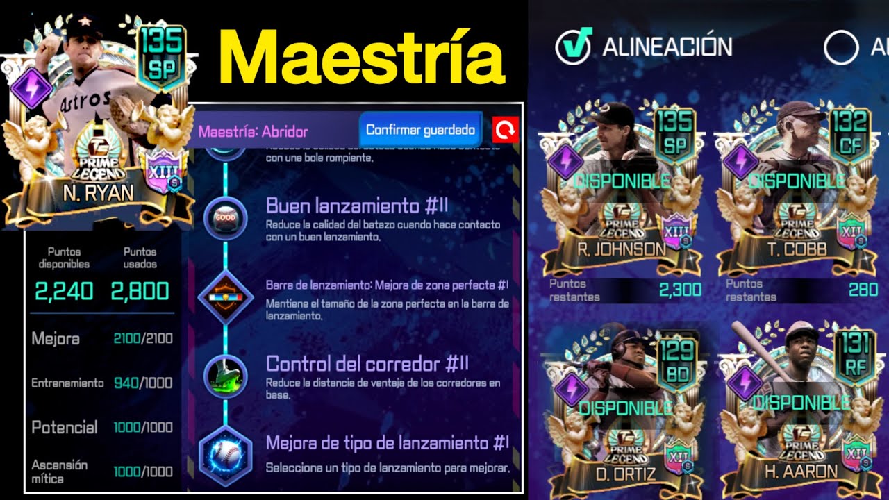 TUTORIAL MAESTRÍA y MAZO en MLB PERFECT INNING 25