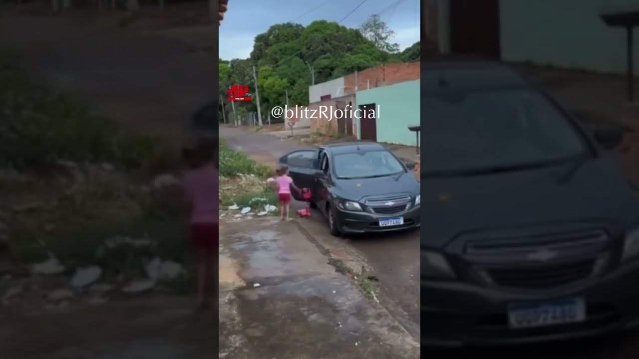 Mulher salva criança de tentativa suspeita de motorista em via pública