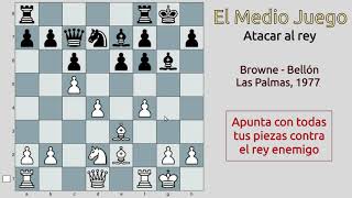 SIMPLES PLANES de ATAQUE en AJEDREZ (Browne - Bellón, 1977) screenshot 5