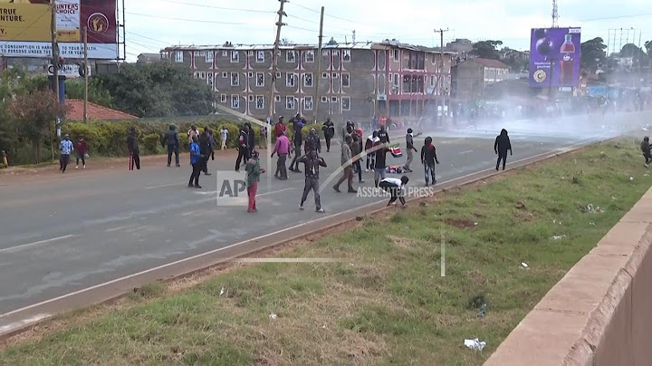 Kenyan police clash with protesters in Nairobi, injuring one