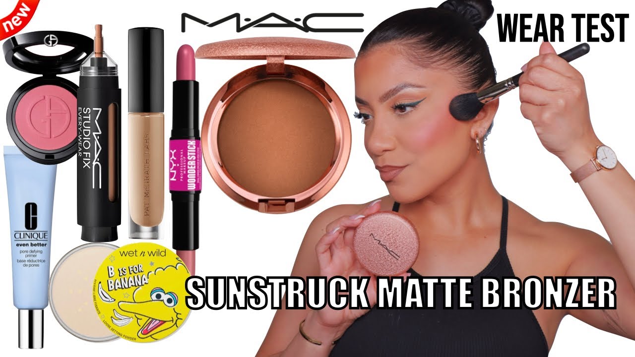 new* MAC SKINFINISH SUNSTRUCK MATTE REVIEW & ALL DAY WEAR *oily skin*| MagdalineJanet - YouTube