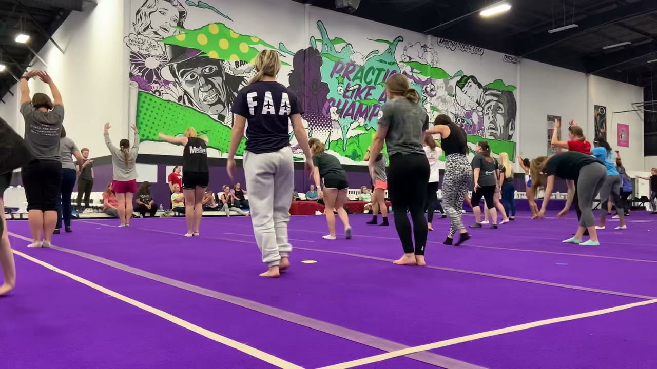 Level 2 Floor Routine (Coach Victoria and Coach Kaylyn at the TN Compulsory Clinic)