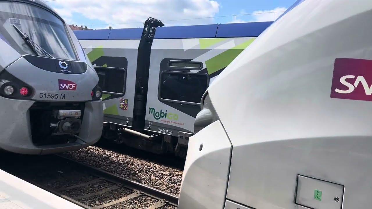 Des trains à Besançon Viotte, le 9 mai 2024, partie 3, dernière vidéo de l’année