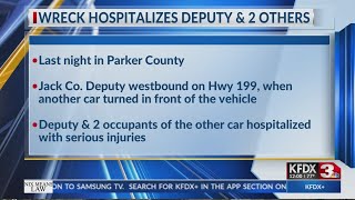 Parker County crash injures three, including Jack County deputy
