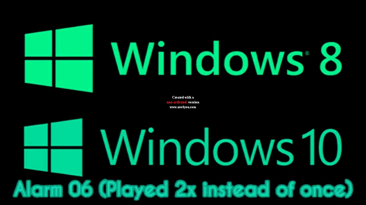 Windows 8 and Windows 10 Alarm Sounds Comparision in Luig Group