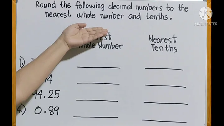 Rounding Decimal Numbers to the Nearest Whole Number & Tenths.  (TAGALOG)