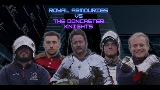 What happens when you put professional rugby players in medieval armour? With the Doncaster Knights.