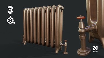 Game Asset Old Radiator | Autodesk3dsMax/SubstancePainter