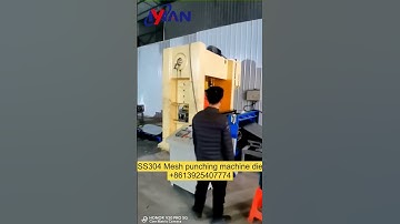 Perforated metal sheet hole making machine#expandedmod #mesh #fencecompany