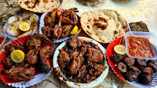 Jyoti Tandoori Dhaba Ka Tawa Kali Mirch Chicken aur Mutton Kaleji Ke Saath Mutton Barrah.