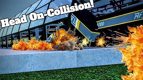 Head on Ro-Scale Sandbox train collision!