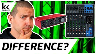 Audio Interface VS Mixer | Confused?