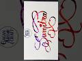 👉 Calligraphy Art of Sumitra 💖 | Satisfying Writing #shorts