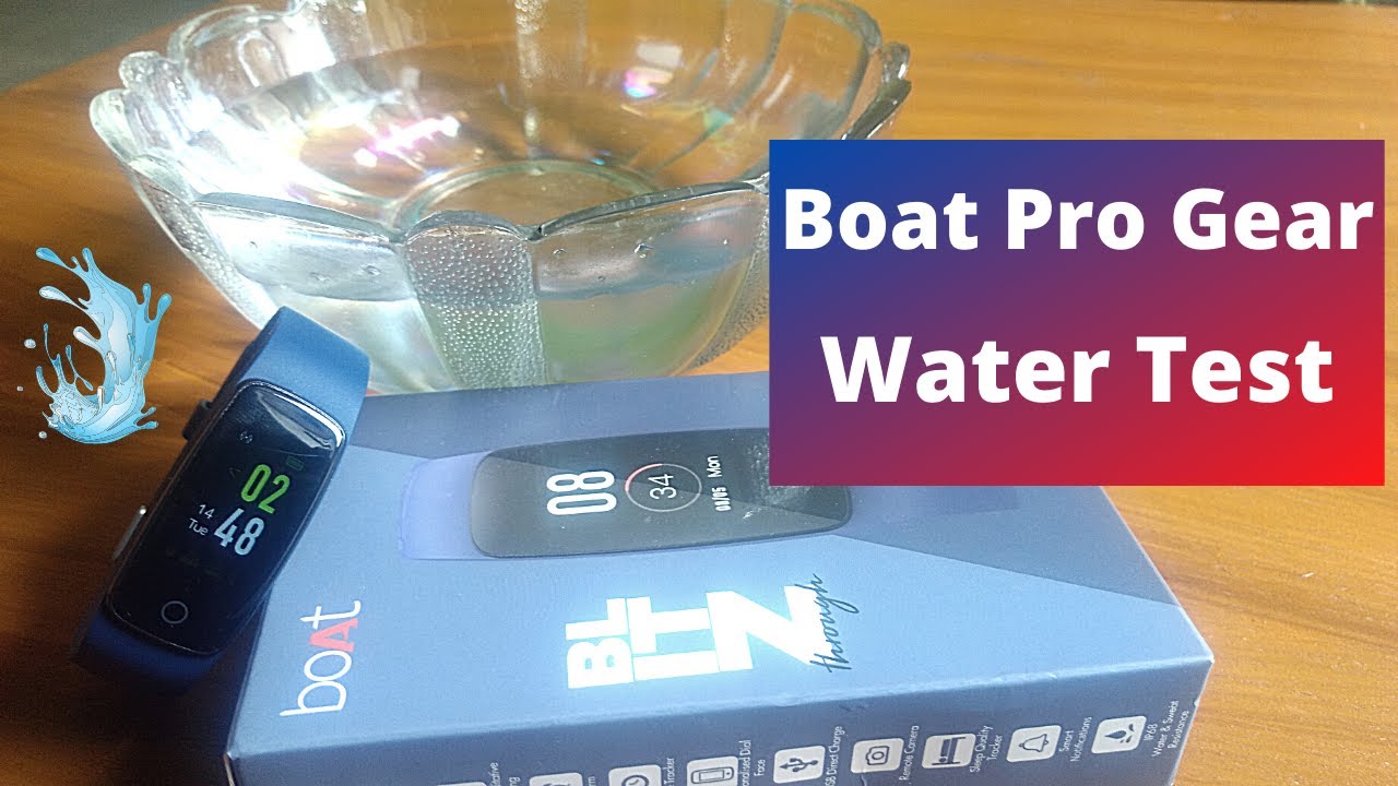 Boat Pro Gear Smart Band Water Test, Boat ProGear B20 Smartband Water Test, Boat Pro Gear Water Test