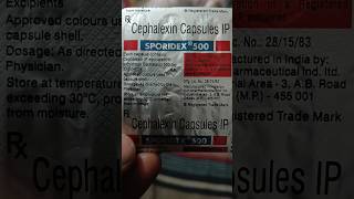 sporidex 500 mg tablet use hindi #cephalexin # best antibiotic new# dose# use # cephalexin use hindi
