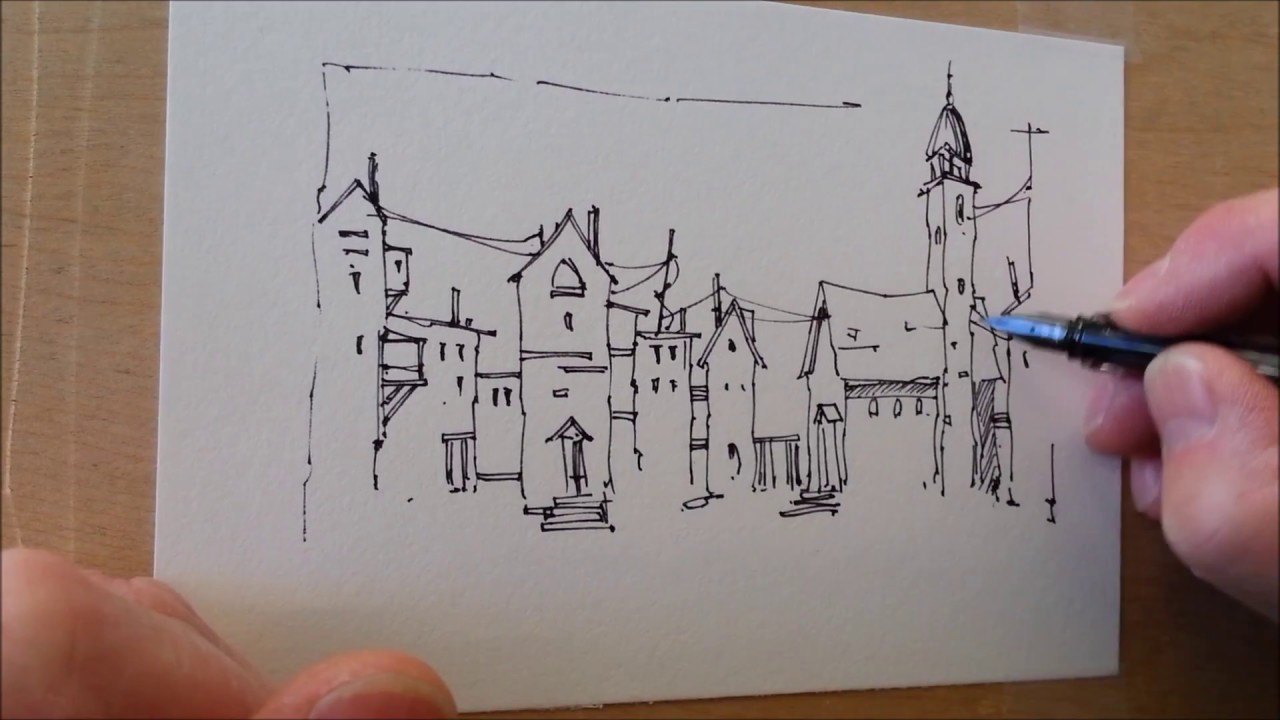 How to Draw and Sketch with a Fountain Pen - The Very Basics - Tutorial and  Tips 