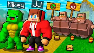 Villagers Kicked Mikey and JJ Out of the FAT Village in Minecraft - Maizen