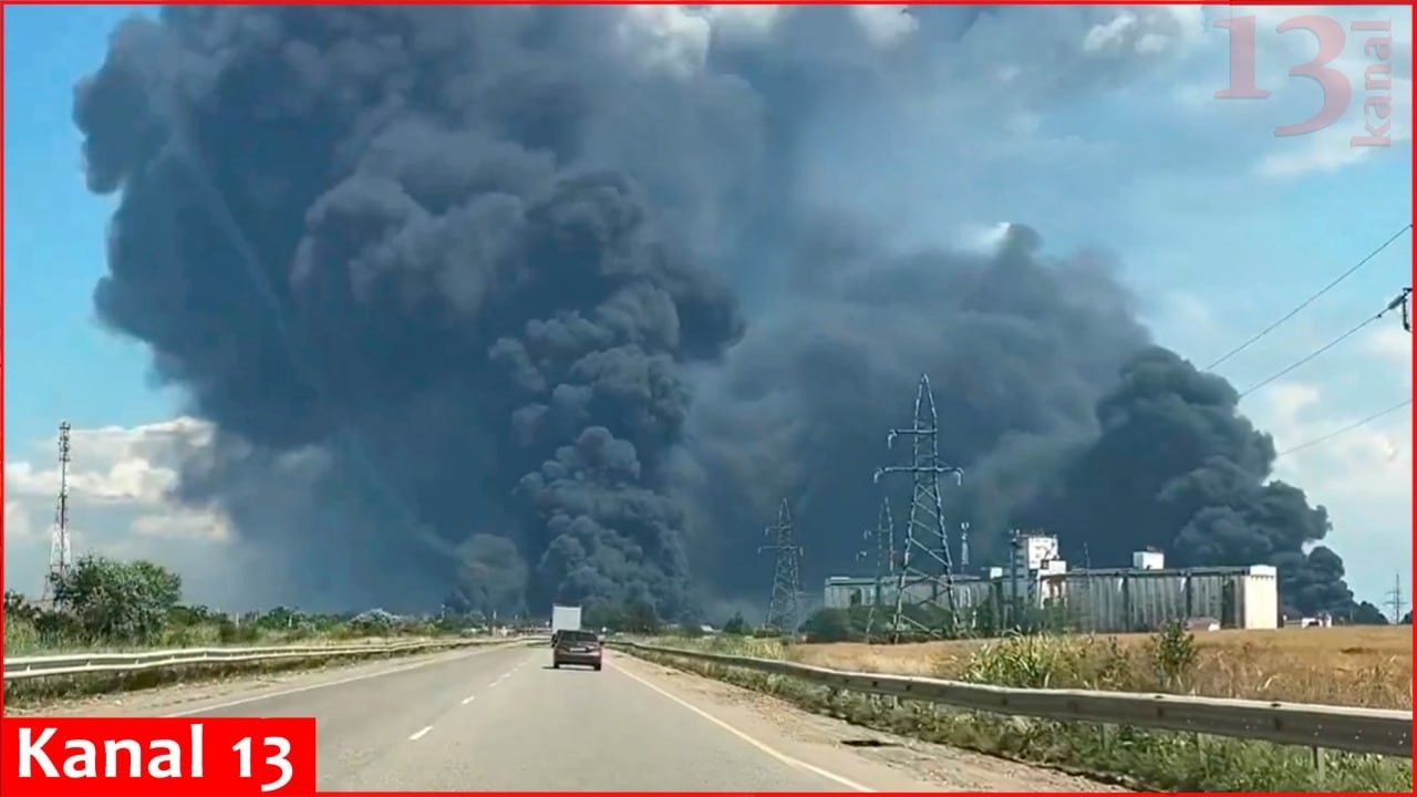 Russian refinery supplying to Putin’s army, struck by UAVs 300 km from Ukrainian border