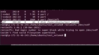How to fix: Bad magic number in super block while trying to open /dev/xvdf  Couldn't find valid file