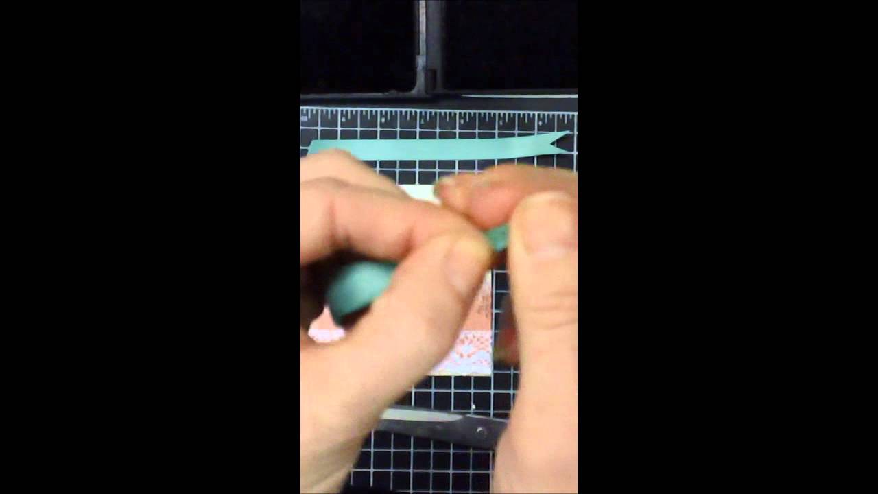 Cutting a V Shape in your ribbon - YouTube