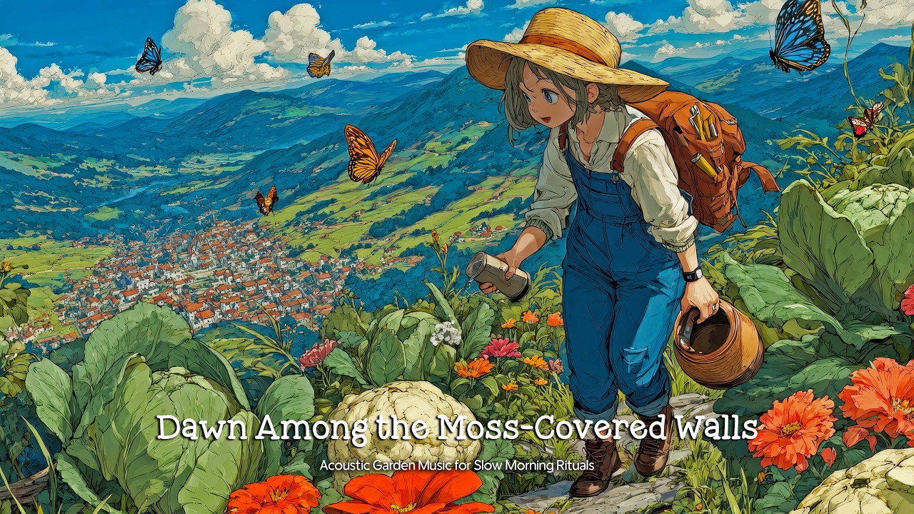 Dawn Among the Moss-Covered Walls | Acoustic Garden Music for Slow Morning Rituals