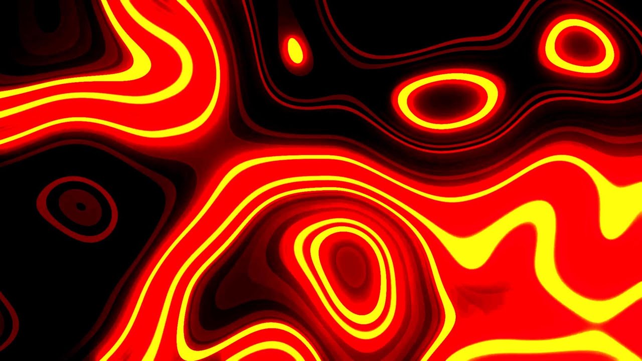 🎬 Заставка 4K – Жидкие Отражения в Красном и Золотом | Абстрактный Цикл (Без Звука)