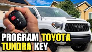 How to Program Toyota Tundra  2018-2021 Key Fob (NO Dealership!)