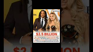 jay z is the most richest musician in the world with $2.5Billion net worth and 25grammys #jayz#rap